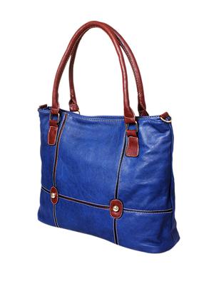 blue leatherette handbag - 1332255 - Standard Image - 5