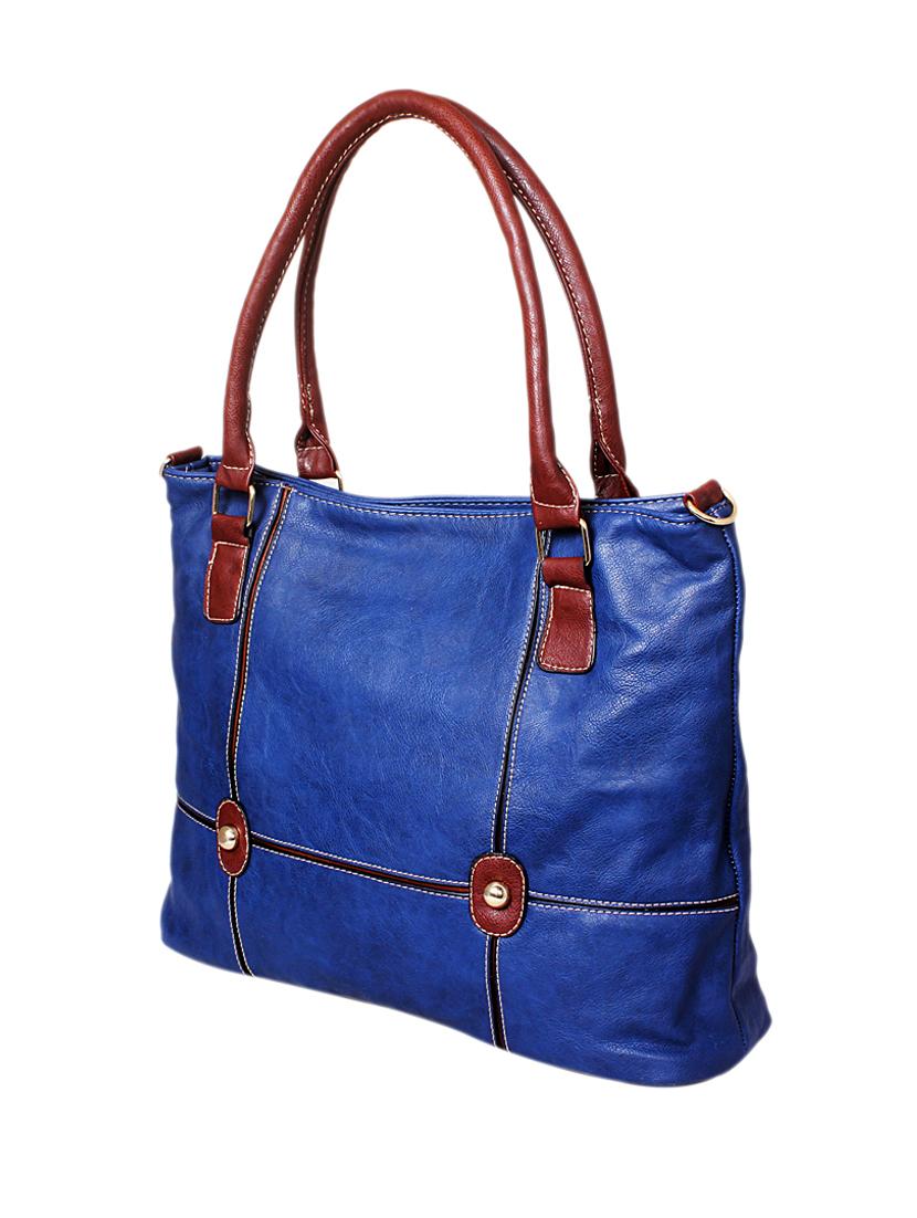 blue leatherette handbag - 1332255 - Zoom Image - 5