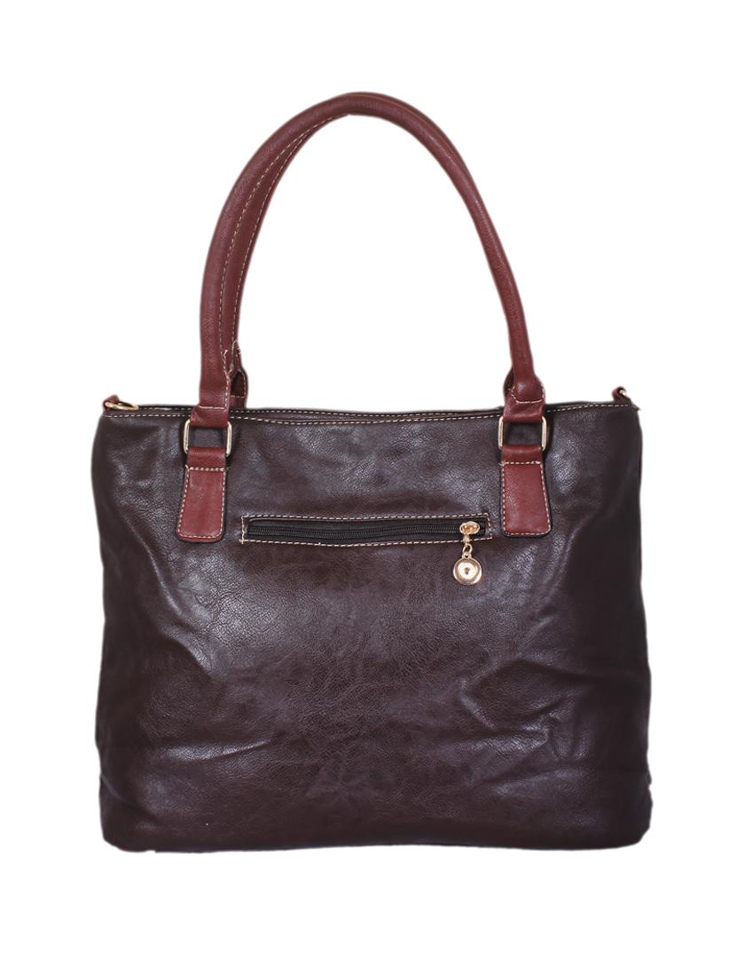 brown leatherette handbag - 1332256 - Zoom Image - 2