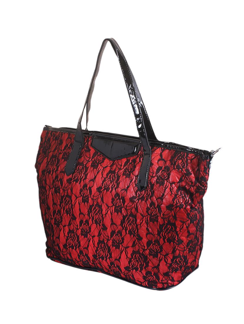 red leatherette handbag - 1332257 - Zoom Image - 5