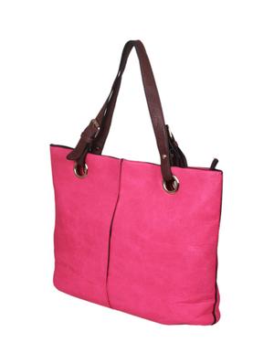 pink leatherette handbag - 1332275 - Standard Image - 5