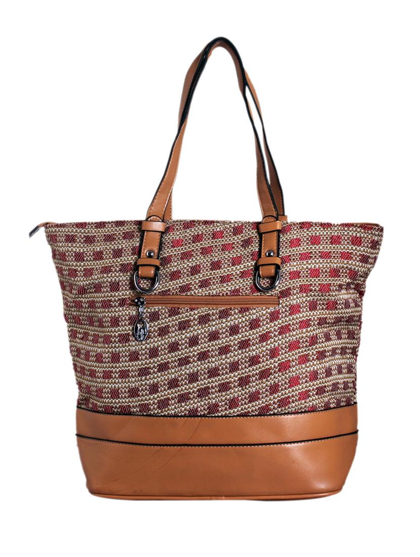 beige leatherette handbag - 1332282 - Zoom Image - 2