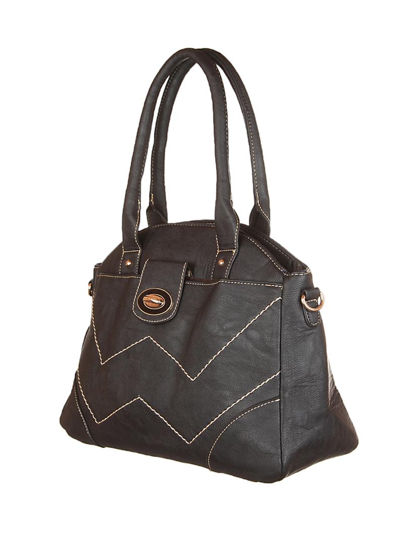 black leatherette handbag - 1332331 - Zoom Image - 5