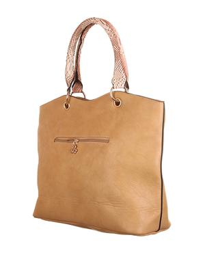 beige leatherette handbag - 1332342 - Standard Image - 5