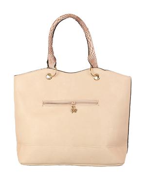cream leatherette handbag - 1332343 - Standard Image - 2