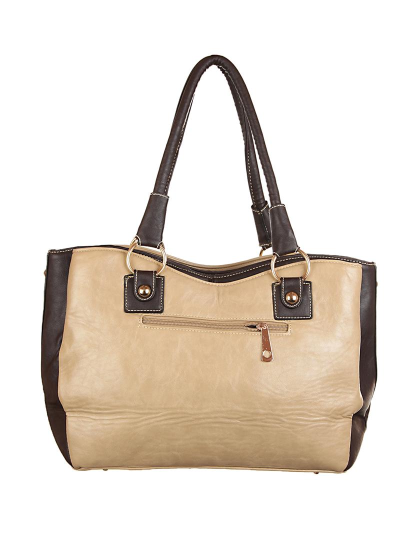 beige leatherette handbag - 1332352 - Zoom Image - 2