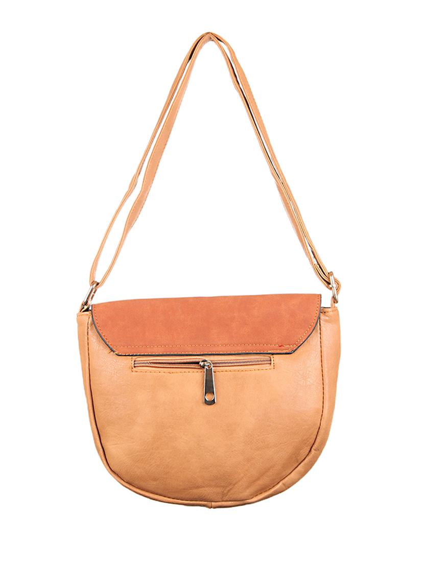 beige, peach leatherette sling bag - 1332372 - Zoom Image - 2