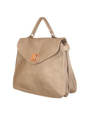 beige leatherette handbag - 1332381 - Standard Image - 5