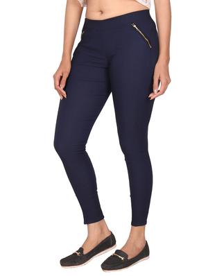navy blue cotton jeggings - 13325910 - Standard Image - 2