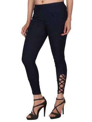 navy blue cotton jeggings - 13325915 - Standard Image - 2