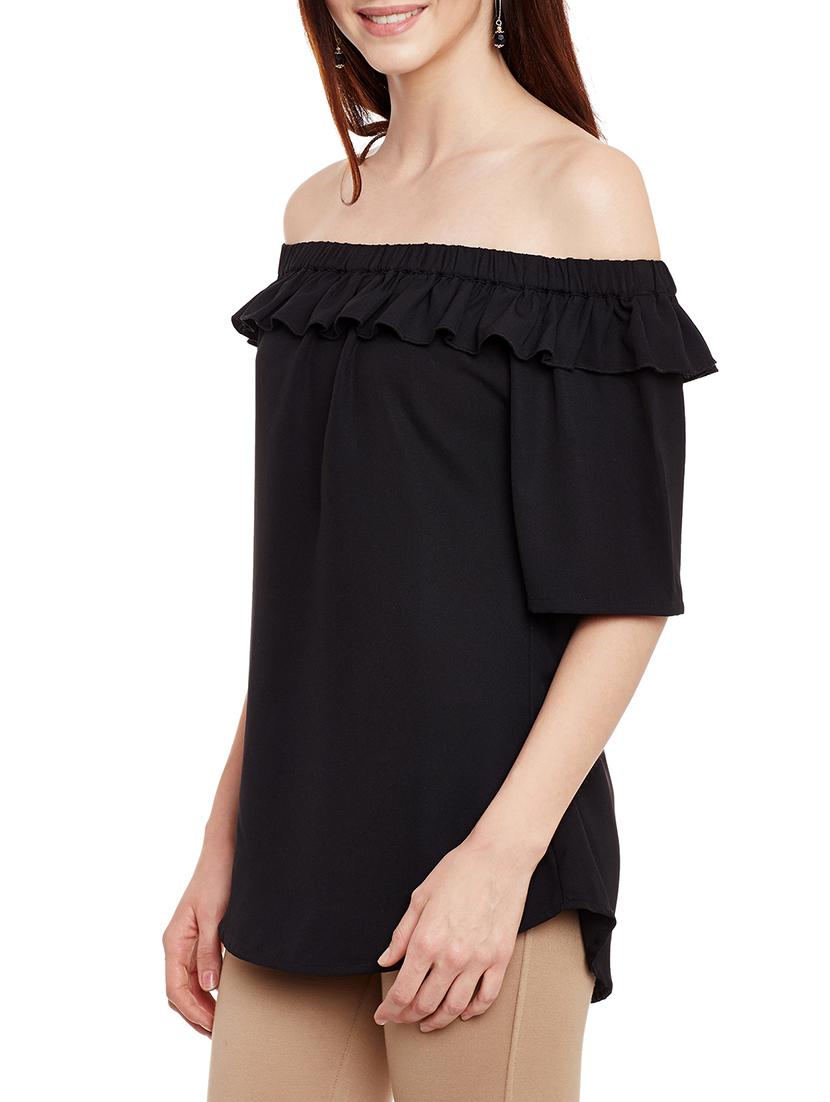 ruffled off shoulder top - 13331418 - Zoom Image - 2