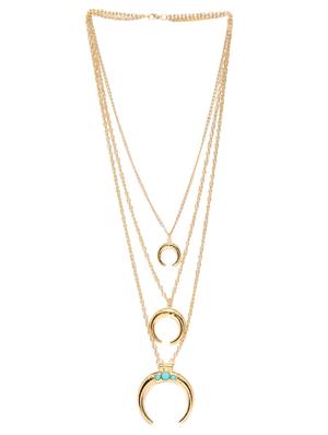 blue metal long necklace - 13332787 - Standard Image - 2
