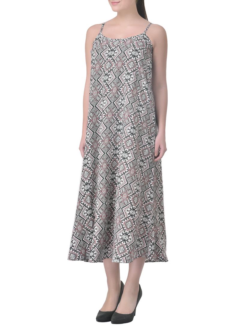 white printed maxi dress - 13339374 - Zoom Image - 2