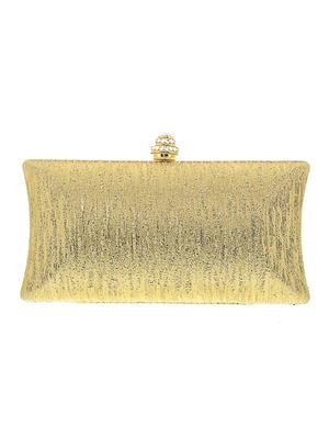 gold satin clutch - 13341782 - Standard Image - 2