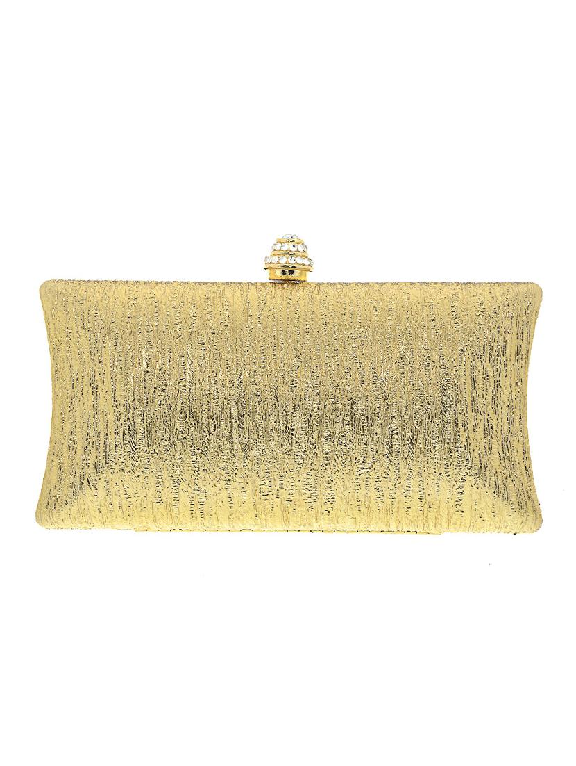 gold satin clutch - 13341782 - Zoom Image - 2