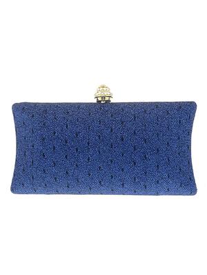 blue satin clutch - 13341783 - Standard Image - 2