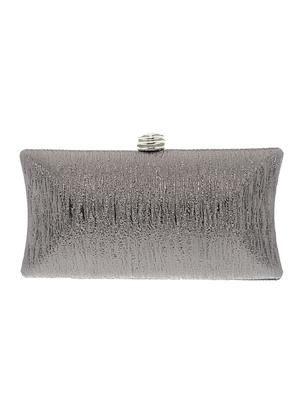 silver satin clutch - 13341785 - Standard Image - 2