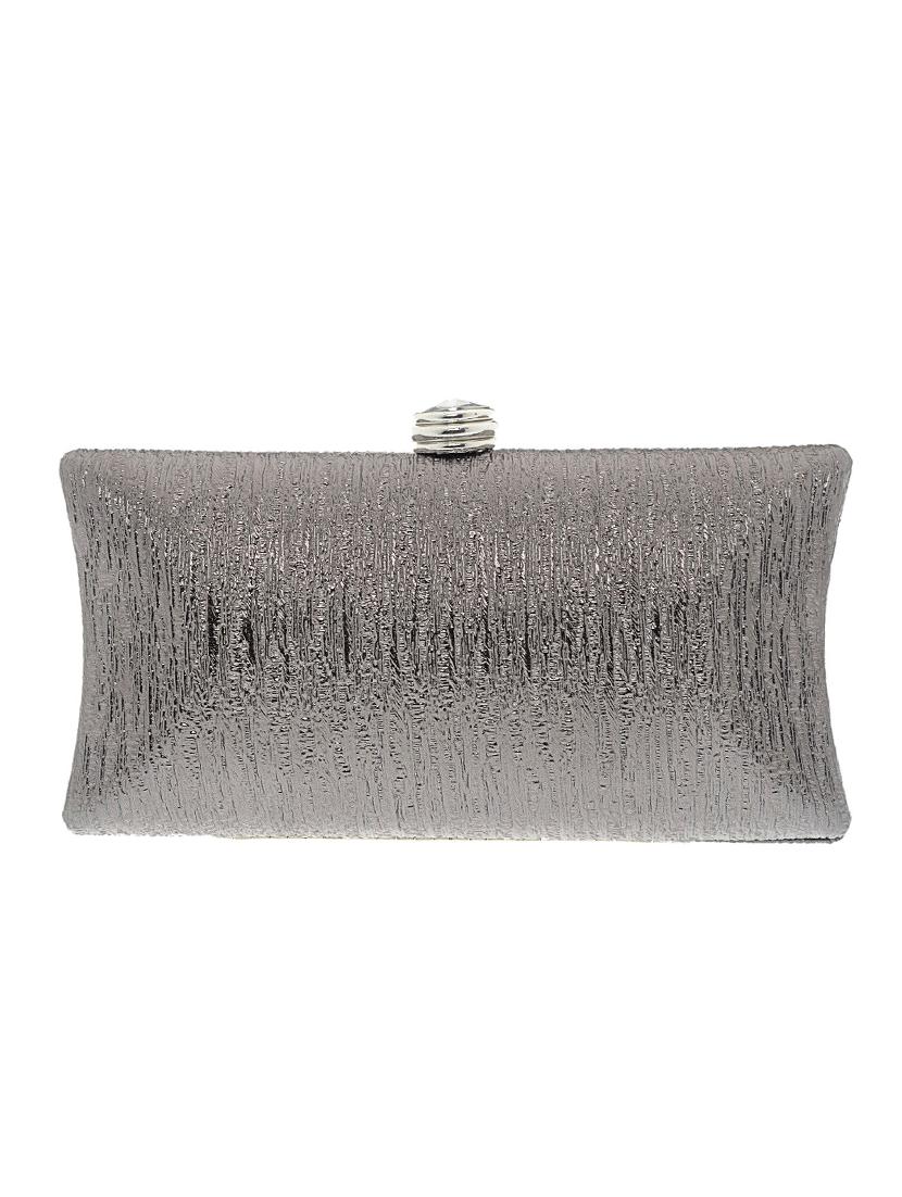 silver satin clutch - 13341785 - Zoom Image - 2