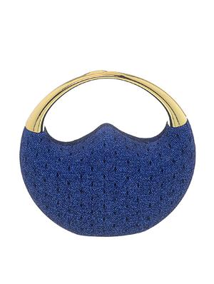 blue satin clutch - 13341789 - Standard Image - 2