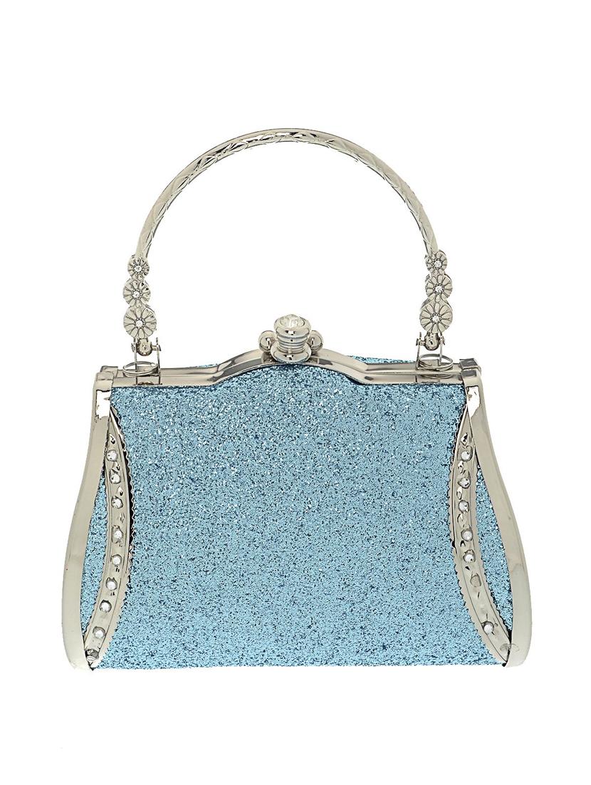 blue satin clutch - 13341796 - Zoom Image - 2