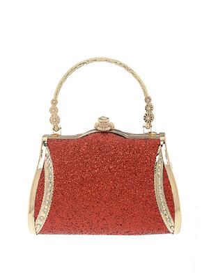 red satin clutch - 13341797 - Standard Image - 2