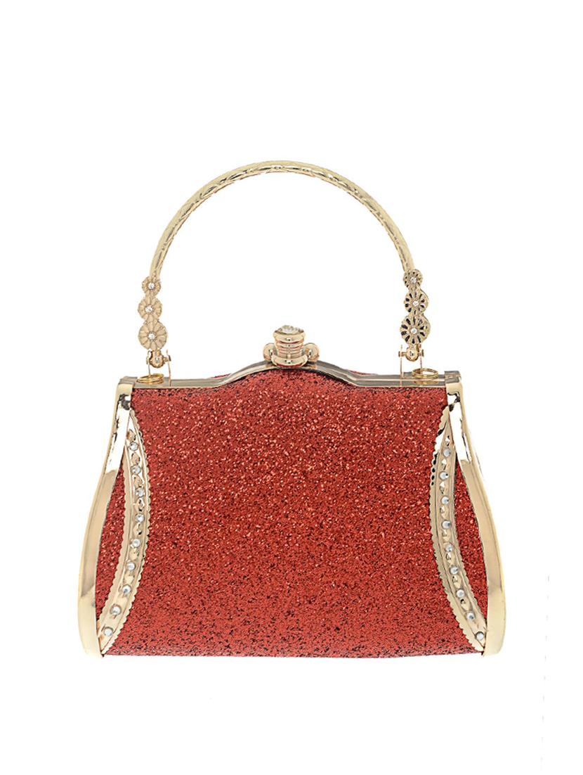 red satin clutch - 13341797 - Zoom Image - 2