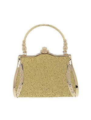gold satin clutch - 13341798 - Standard Image - 2