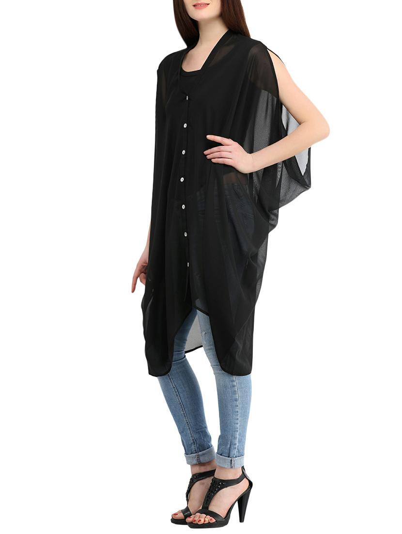 black regular tunic - 13344839 - Zoom Image - 2