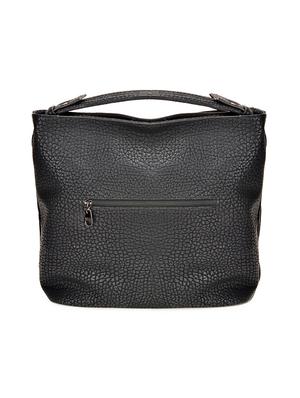 Grey and black textured handbag - 13345289 - Standard Image - 2