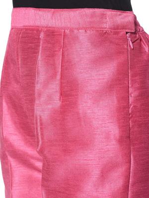 pink silk blend tapered pant - 13345347 - Standard Image - 5