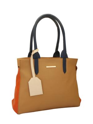 beige leatherette handbag - 13345357 - Standard Image - 5