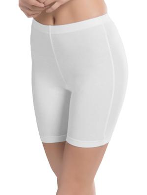 white cotton long leg panty - 13351917 - Standard Image - 2