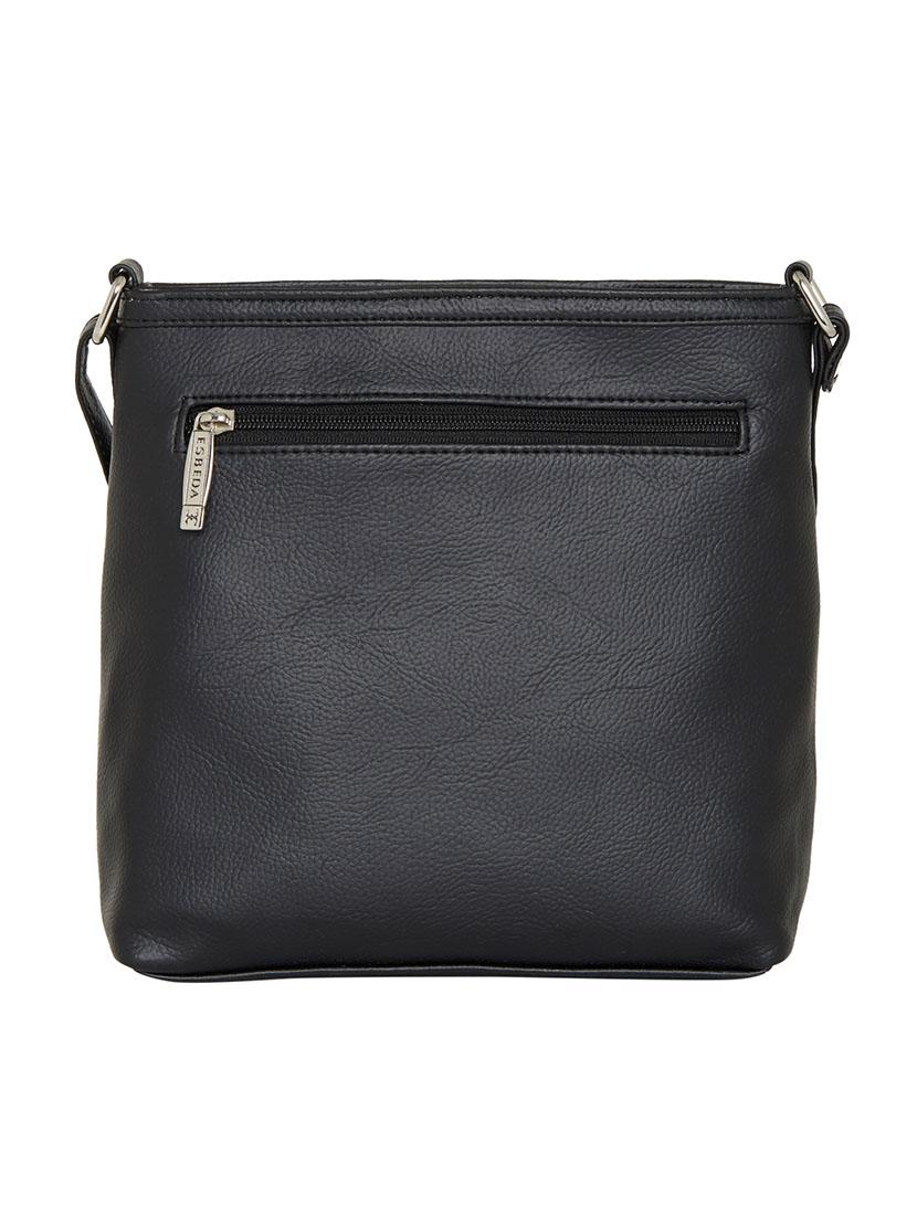 black leatherette sling bag - 13356223 - Zoom Image - 2