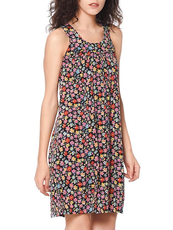 black floral printed dress - 13357039 - Zoom Image - 2