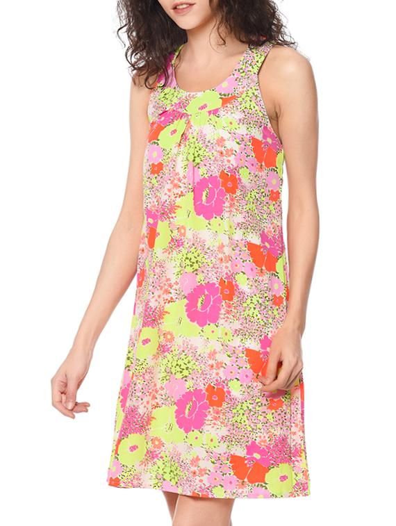 pink floral printed dress - 13357040 - Zoom Image - 2