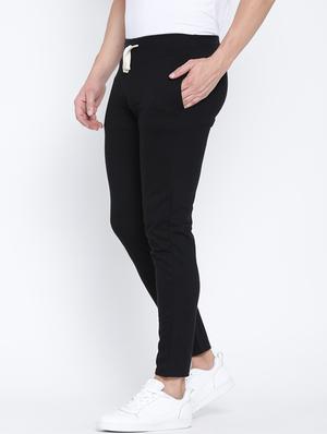 black cotton joggers track pant - 13364078 - Standard Image - 2