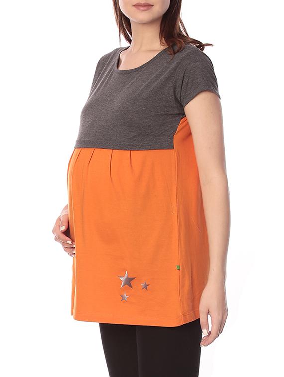 orange cotton maternity wear - 13367925 - Zoom Image - 2