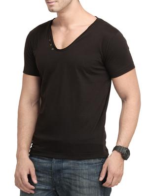 brown cotton null t-shirt - 13368700 - Standard Image - 2