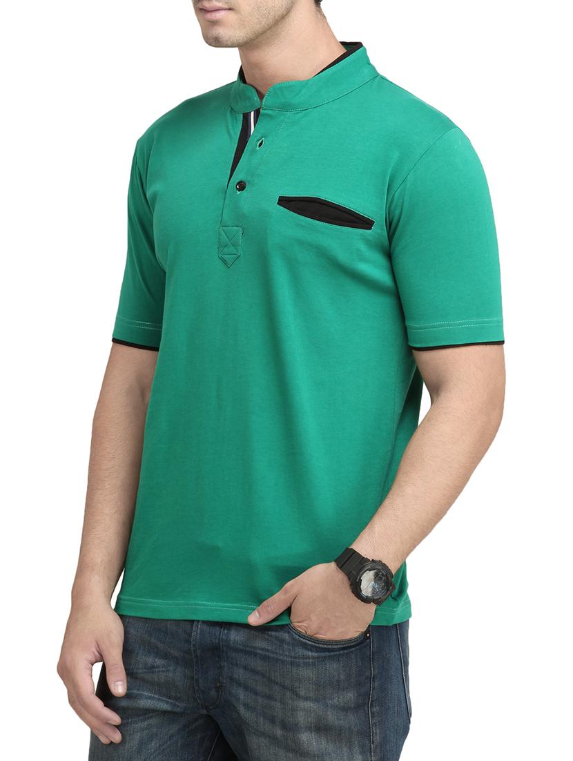 green cotton pocket tees tshirt - 13368703 - Zoom Image - 2