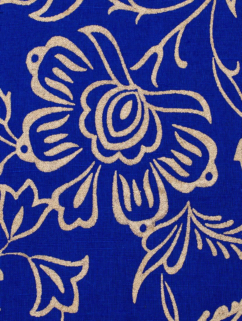 blue cotton flared kurta - 13371909 - Zoom Image - 5