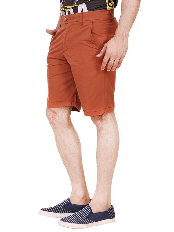 red cotton shorts - 13376065 - Zoom Image - 2