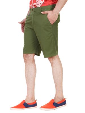 green cotton shorts - 13376069 - Standard Image - 2