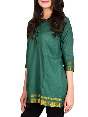 green none kurti - 13377109 - Standard Image - 2