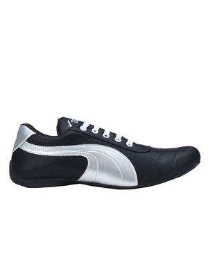 black leatherette lace up shoe - 13377324 - Standard Image - 2