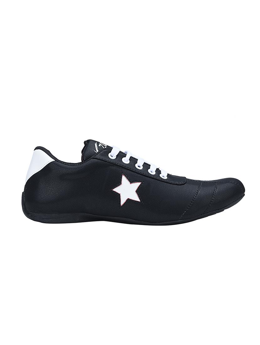 black leatherette lace up shoe - 13377336 - Zoom Image - 2