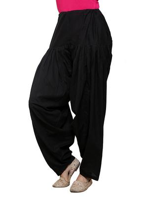 black cotton patiyala salwars - 13385305 - Standard Image - 2