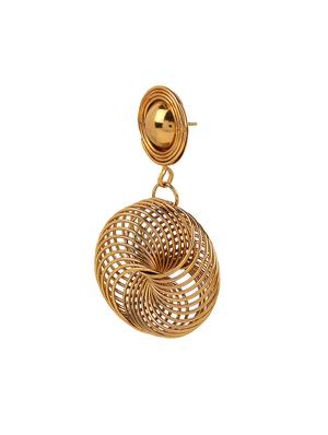 gold plated drop earrings - 13386366 - Standard Image - 2