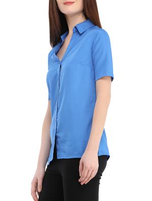 blue regular shirt - 13386423 - Standard Image - 2