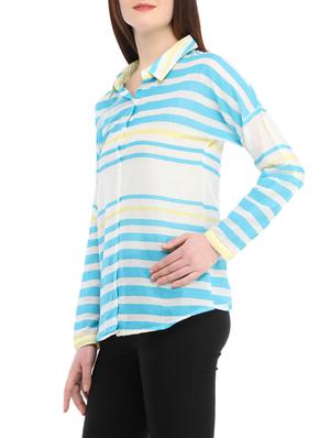 light blue cotton regular shirt - 13386425 - Standard Image - 2