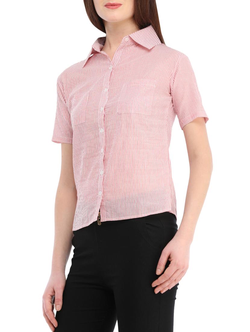 pink cotton regular shirt - 13386432 - Zoom Image - 2